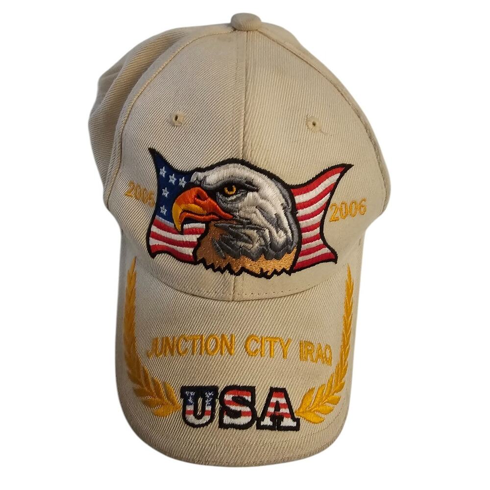 2005 2006 Junction City Iraq USA War Veteran Baseball Hat Cap Embroidered